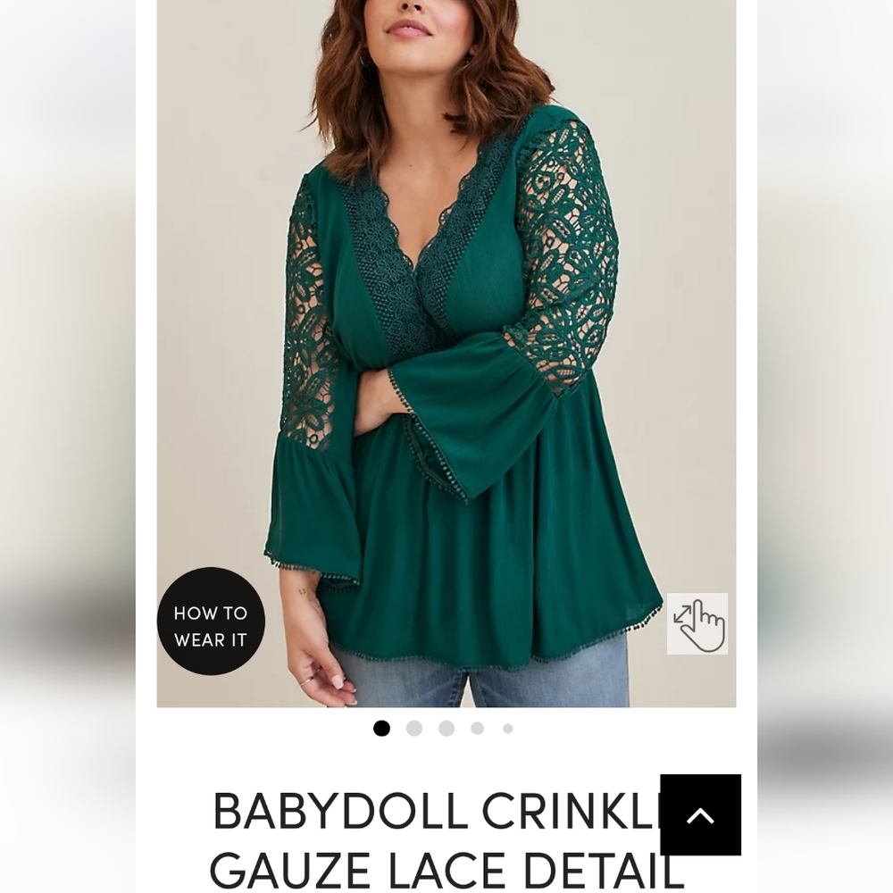 Torrid lace top Size 4x (26)